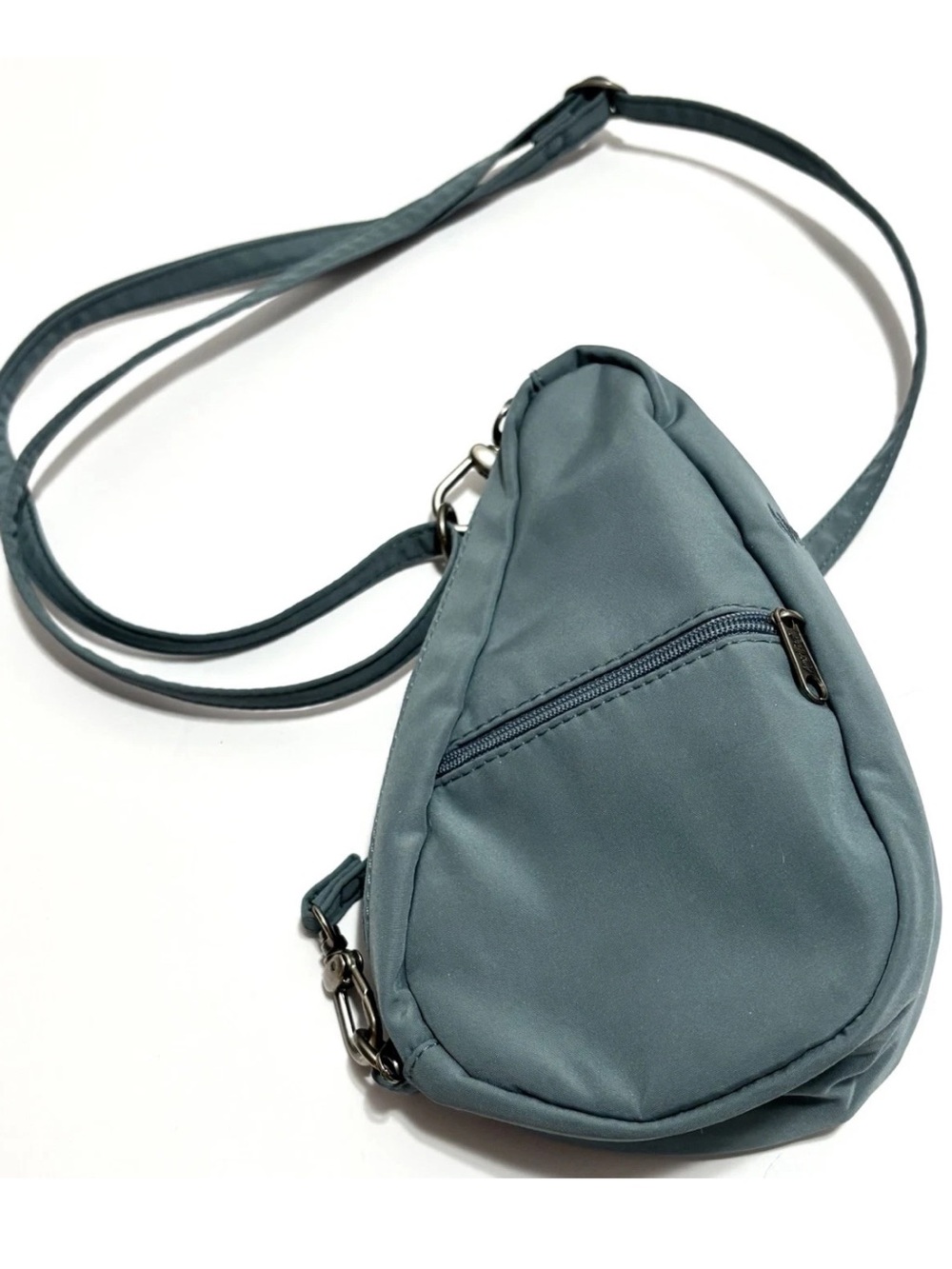 AmeriBag Healthy Back Bag 8” Baglett Crossbody Sling Nylon Blue Mini Bag